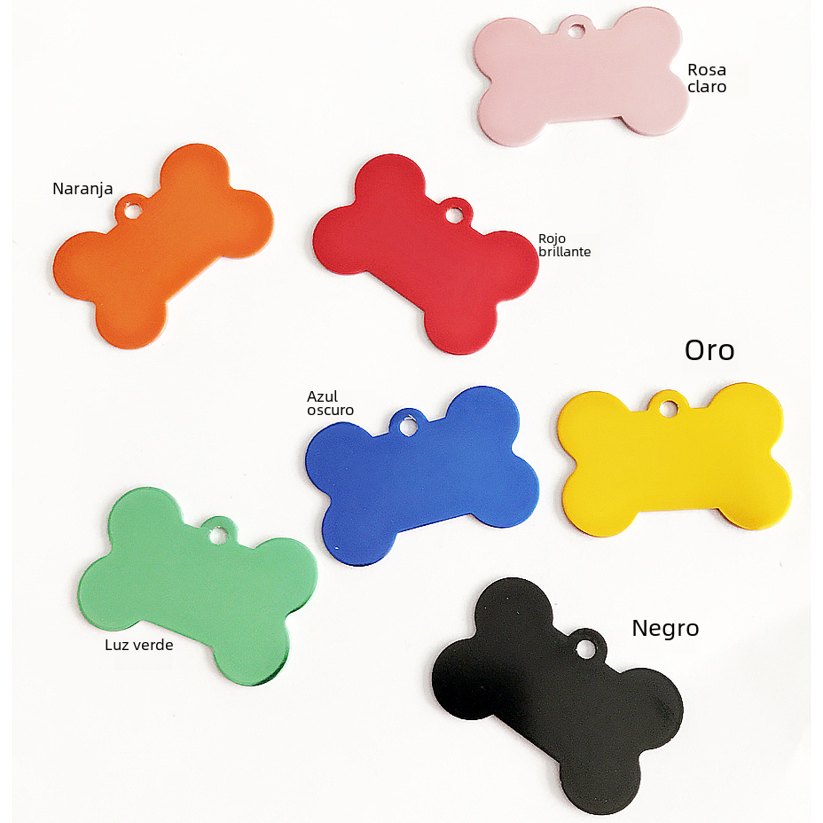 Aluminum Alloy Dog Tag for Pets with Custom Logo