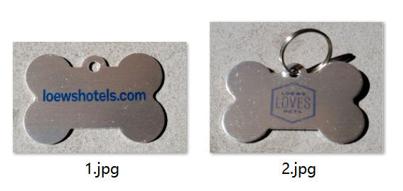 Aluminum Alloy Dog Tag for Pets with Custom Logo